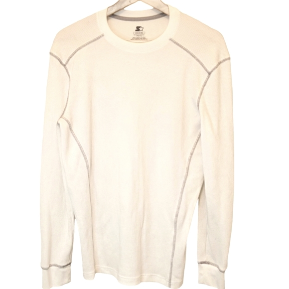 STARTER Other - Starter Men's White and Grey Thermal Size Small (34-36)